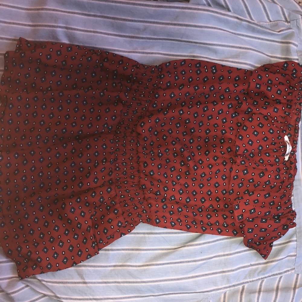 strapless romper size m with pattern!